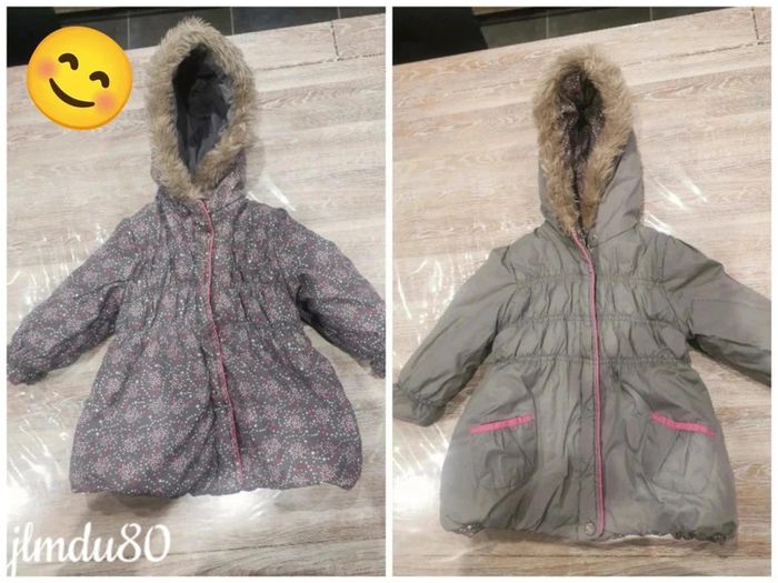 Manteau réversible 18 mois