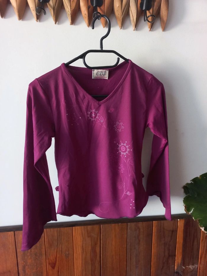 Haut manches longues violet