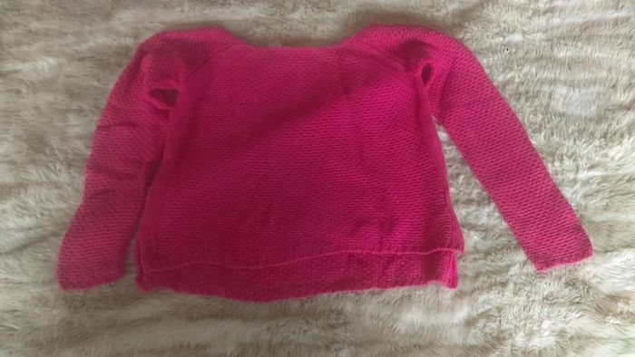 Pull femme oversize à grosses mailles rose T34-36 - La redoute - photo numéro 3