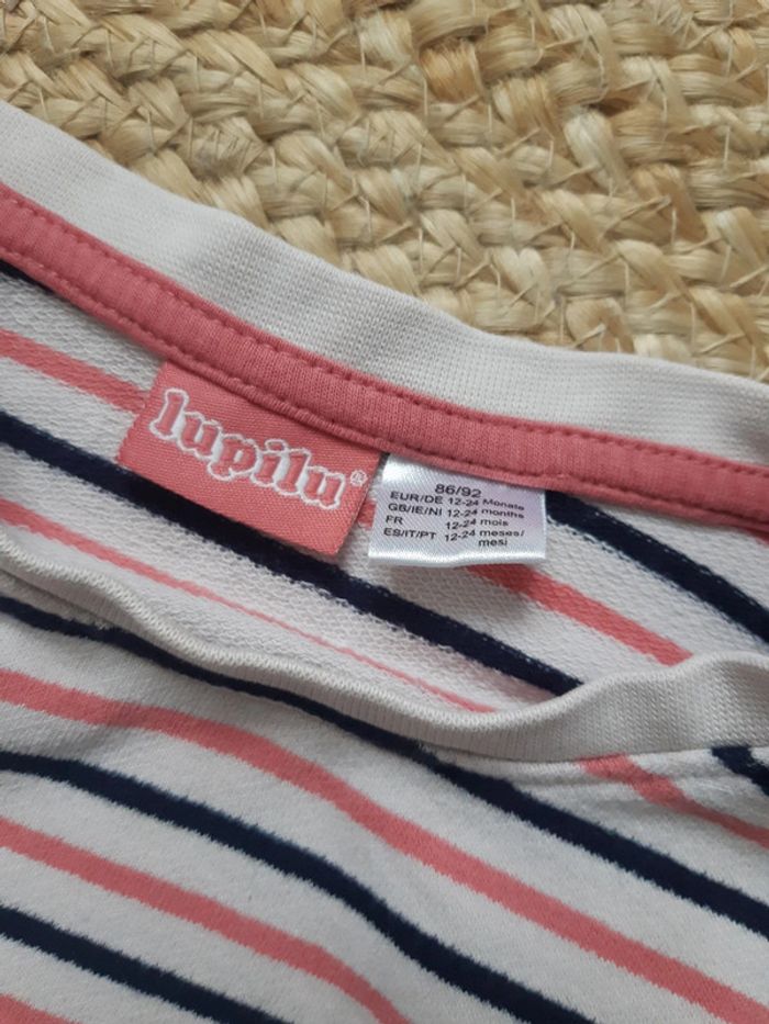 Haut manches longues rayé Lupilu 86/92 cm - photo numéro 3