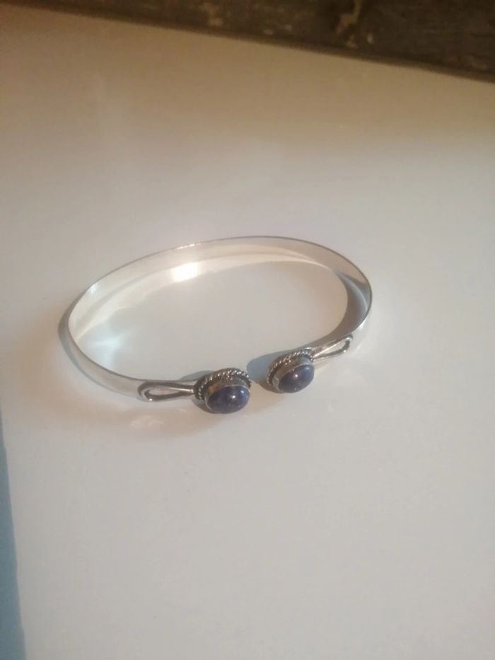 🌸Bracelet argenté avec pierres Lapis Lazuli Neuf 🌸 - photo numéro 2