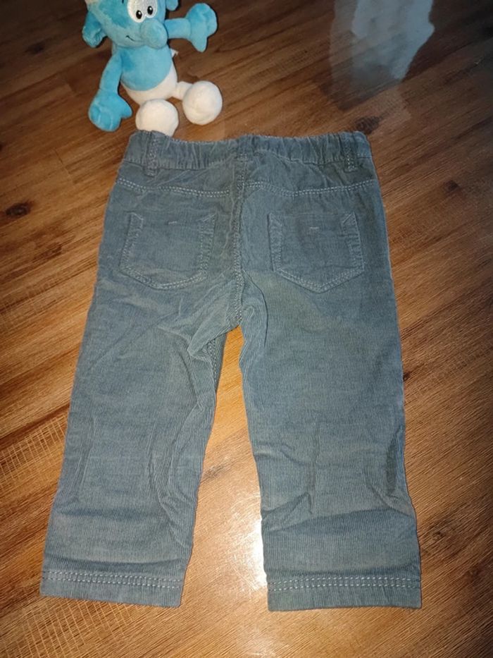 Pantalon velours bleu - photo numéro 4