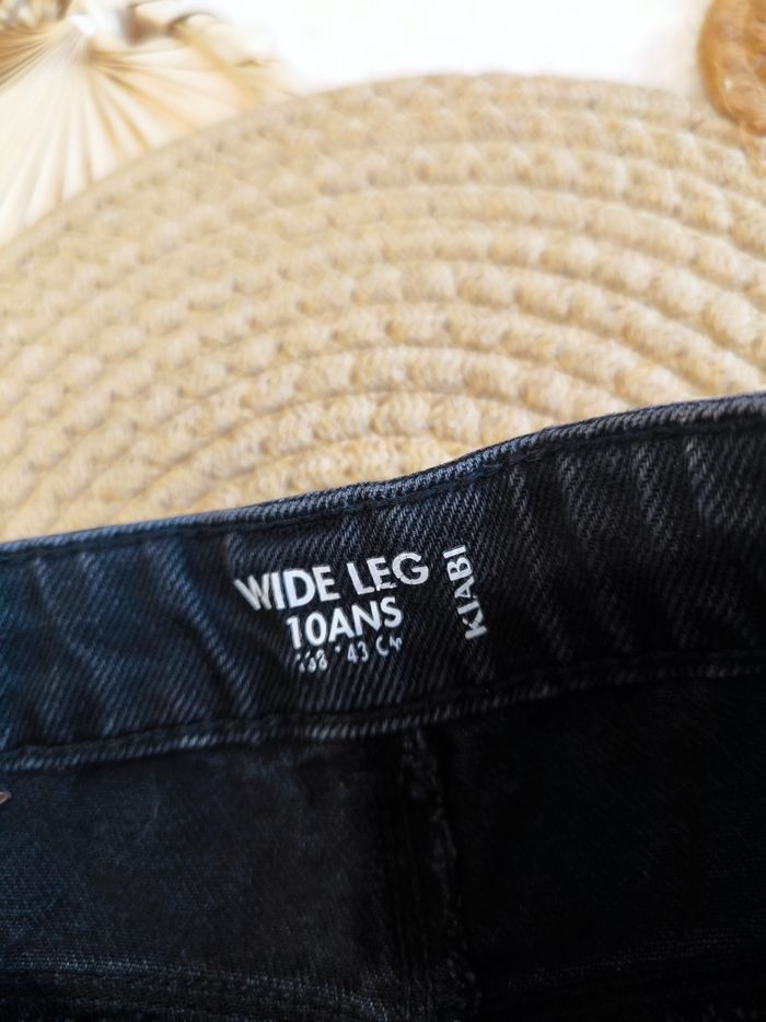 ​👖 Jean Wide Leg Noir - Kiabi (Taille 10 ans) - photo numéro 6