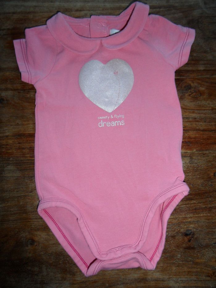 Body rose Fille habillé, OBAIBI, taille 6 MOIS
