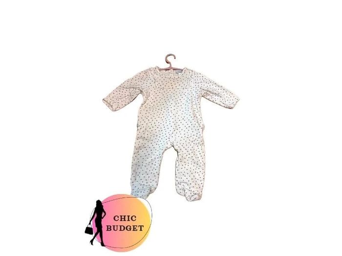 Pyjama Vertbaudet Blanc - Taille 6 Mois - Très Bon État
