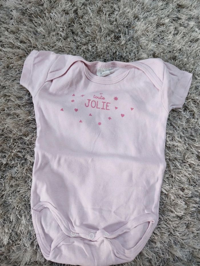 Lot de 4 body manches courtes bébé fille été 6 mois - photo numéro 4