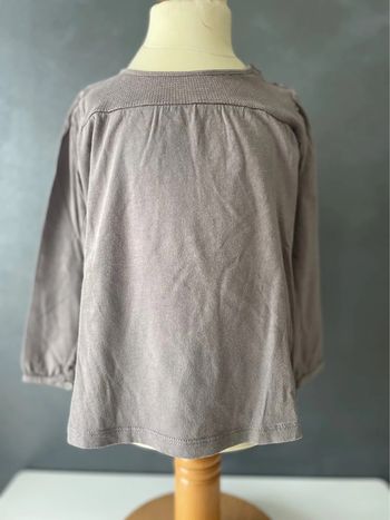 Blouse marron bonpoint enfant