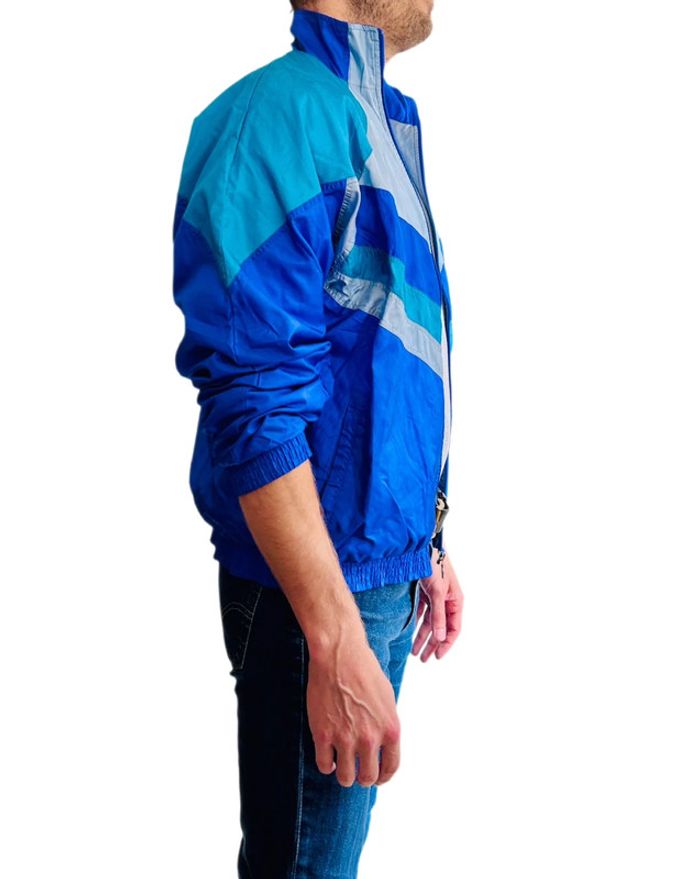 🔷Veste survêtement vintage Leopard Streetwear Color block vibes 90s Track Jacket🔷 - photo numéro 7