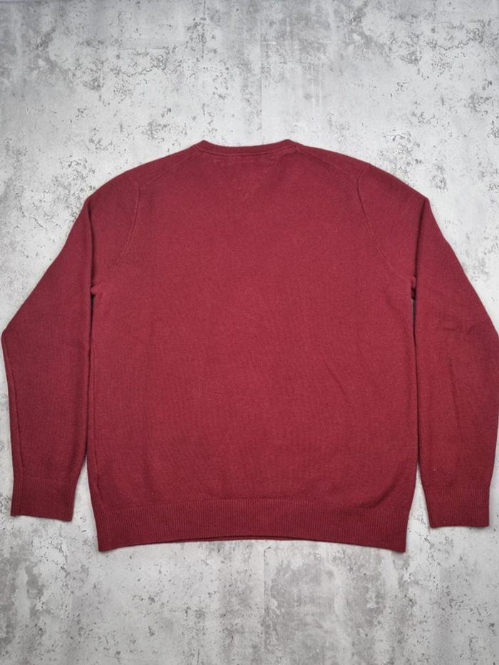 Pull col V Tommy Hilfiger cachemire rouge, XL Hommes - photo numéro 4