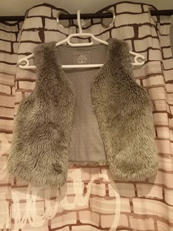 Gilet gris fille