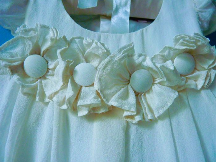 Robe Soie Fille Floriane 6 ans ceremonie occasion speciale TBE blanc - photo numéro 2