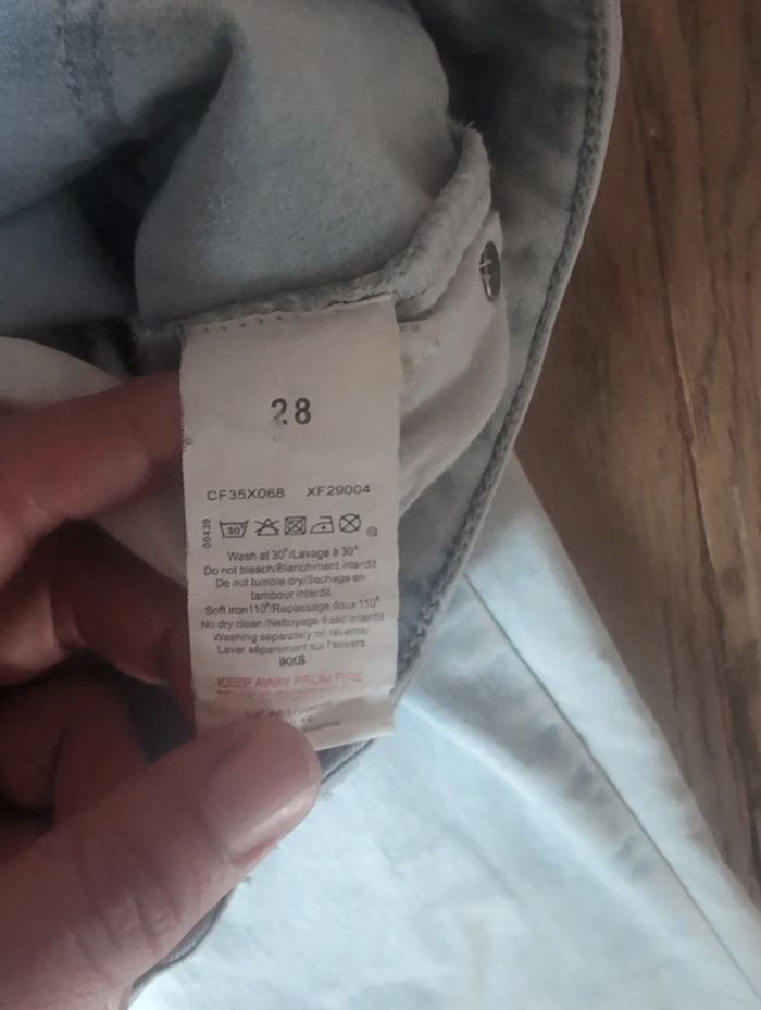 Jean skinny bleu délavé ikks 28 - photo numéro 4