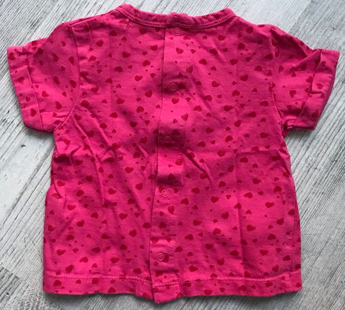 Tee shirt coeurs 6 mois Kitchoun - photo numéro 2