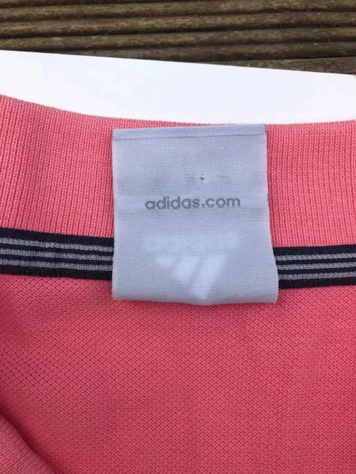 Polo Pink Adidas Mens Size L - photo numéro 6