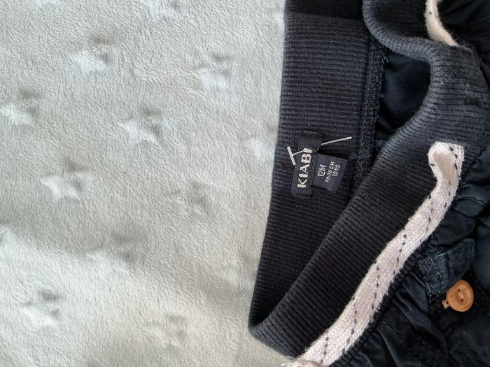 pantalon léger marine taille élastique et lien de serrage 12 mois kiabi - photo numéro 8