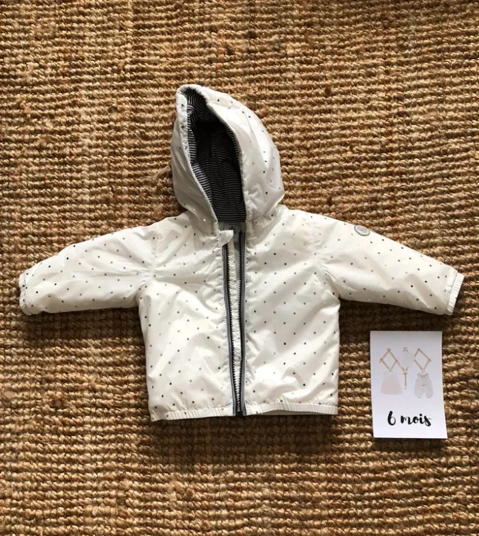 Manteau mi-saison à capuche Petit Bateau 6 mois