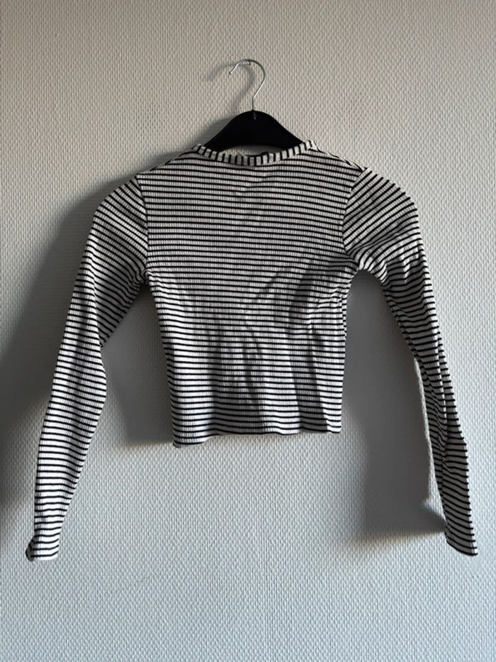 T shirt manches longues rayé - photo numéro 5