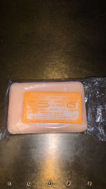 Savon à la pêche fabriqué en France