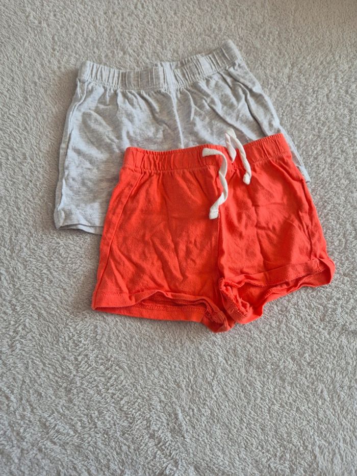 Lot de 2 shorts coton 12 mois