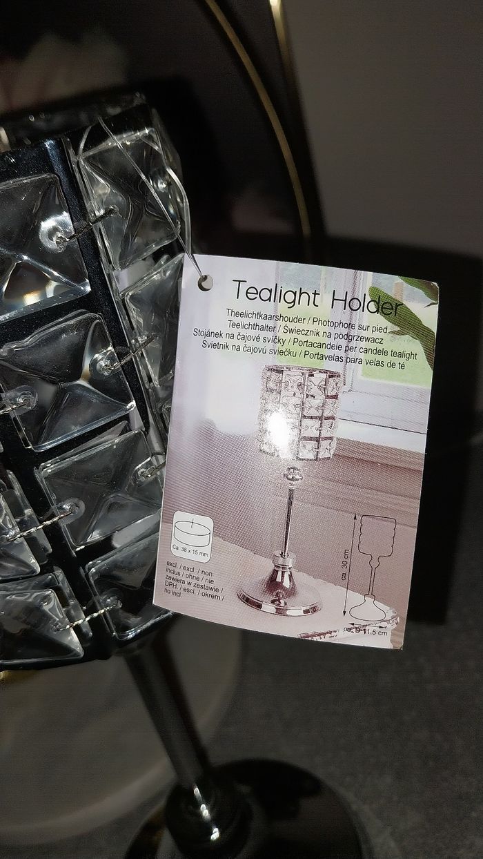 Bougeoir métallisé neuf avec étiquette - photo numéro 4