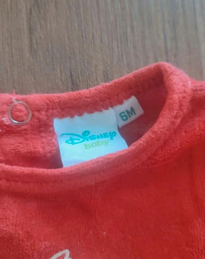 Pyjama velours disney 6 mois - photo numéro 2