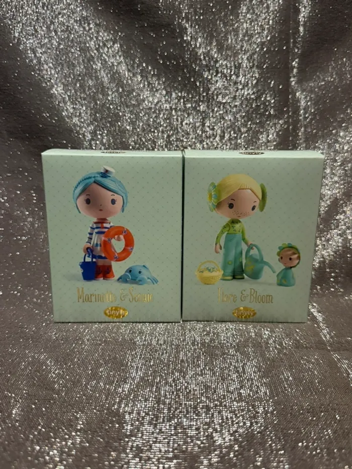 Figurine Tinyly - Marinette & Scouic + Flore & Bloom