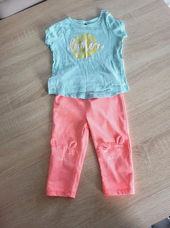 Ensemble fille taille 6 mois