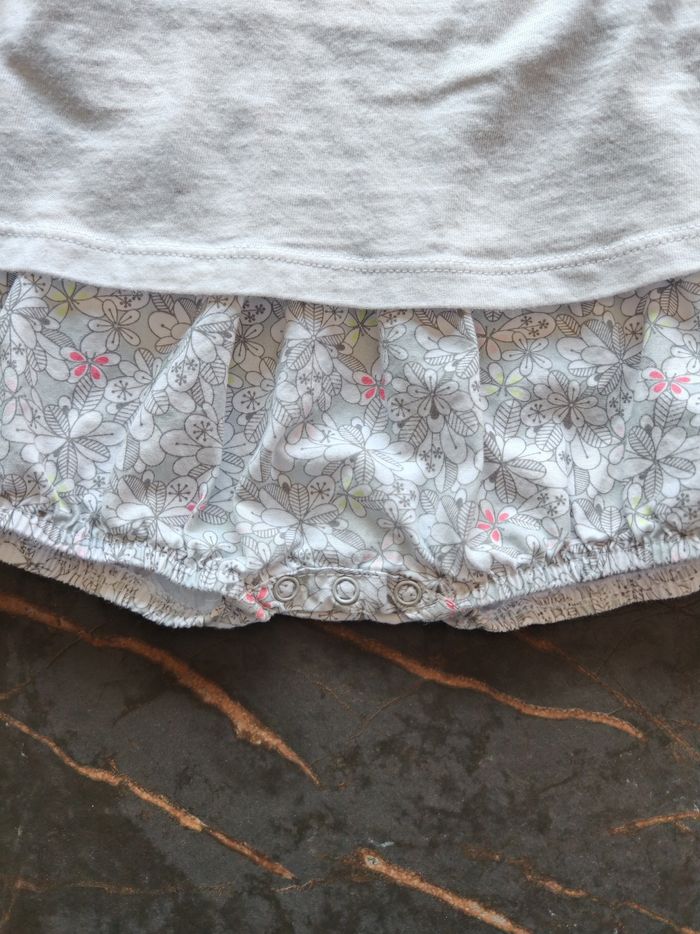 Lot de 2 barboteuses courtes Obaïbi 9 mois - photo numéro 6