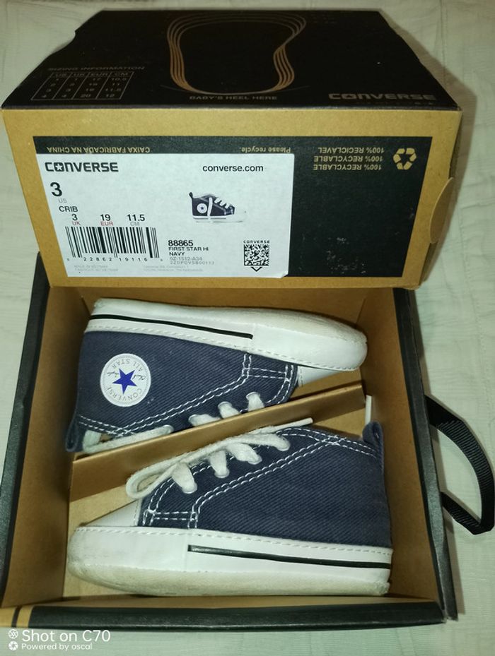 Converse baskets bleu marine 19.5