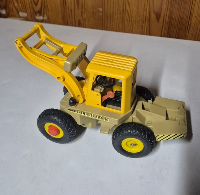 Playmobil 3458 chargeuse sur pngeu engin chantier geobra 1985 - photo numéro 3