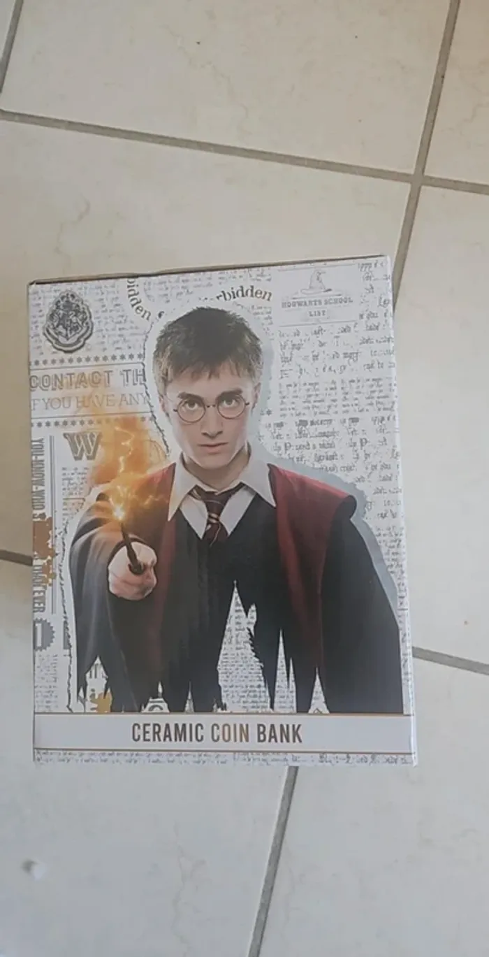 Ceramic coin bank harry potter - photo numéro 2