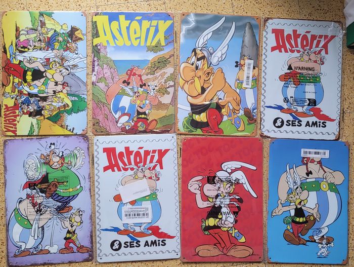 Plaque alu 20cm x 30cm d'Astérix. Au choix parmi plusieurs modèles