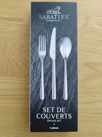 Set de couverts 3 pièces sabatier