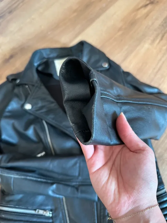 Perfecto en cuir Maje taille 36 noir - photo numéro 12