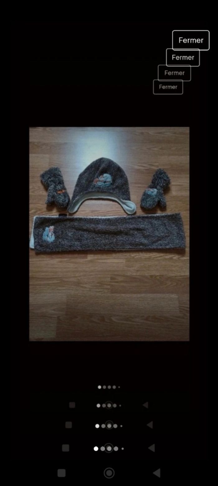 Ensemble bonnet écharpe moufle garçon