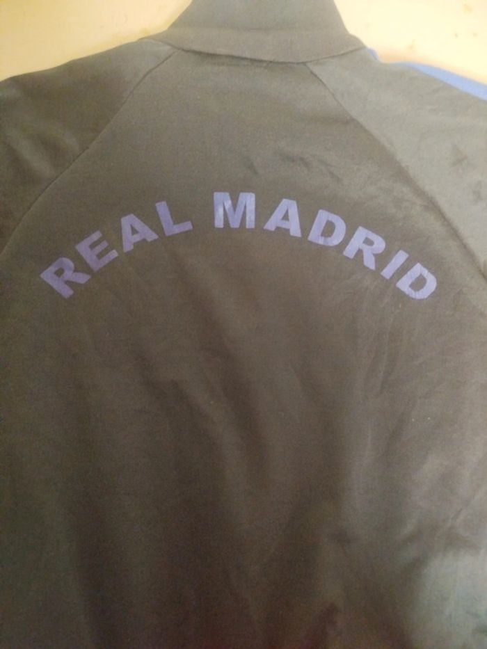 Veste noire Real Madrid vintage logo brodé | Adidas | M - photo numéro 4
