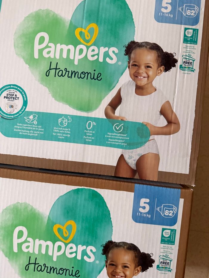 Lot de 164 couches Pampers harmonie 5 xxl - photo numéro 2