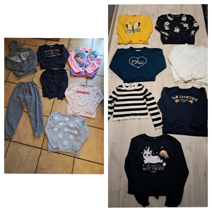 Lot de pulls et sweats 8ans fille neufs
