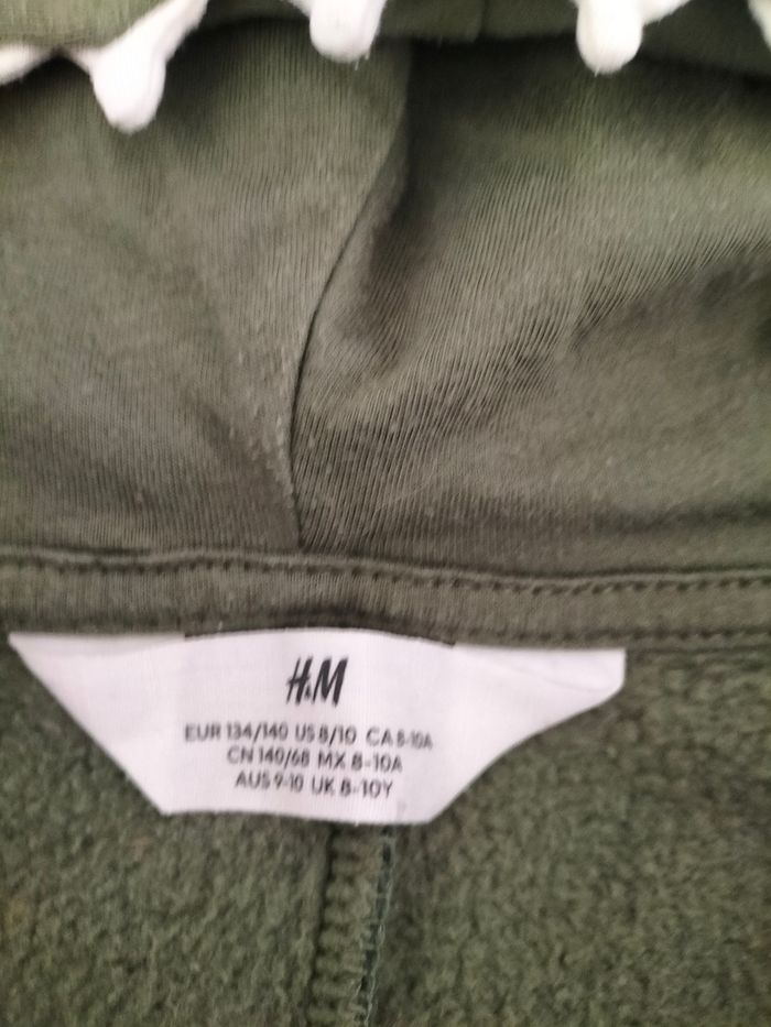 Gilet à capuche kaki style Dinosaure 10 ans H&M - photo numéro 2