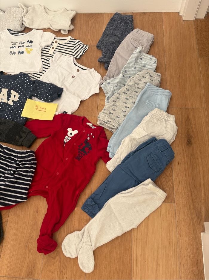 Lot 22 vêtements bébé garçon 3 mois - photo numéro 4