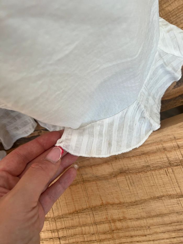 Combishort femme taille M 38 blanche combinaison d’été bohème shein - photo numéro 4