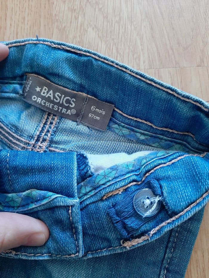 Short en jeans 6 mois - photo numéro 4