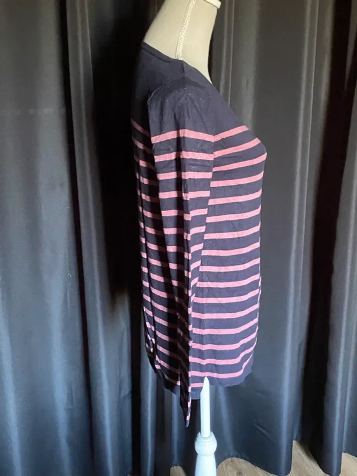 Pull marinière en mailles fines Yessica - photo numéro 3