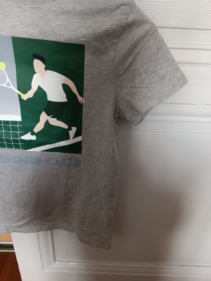Tee-shirt Kiabi gris et multicolore - photo numéro 3