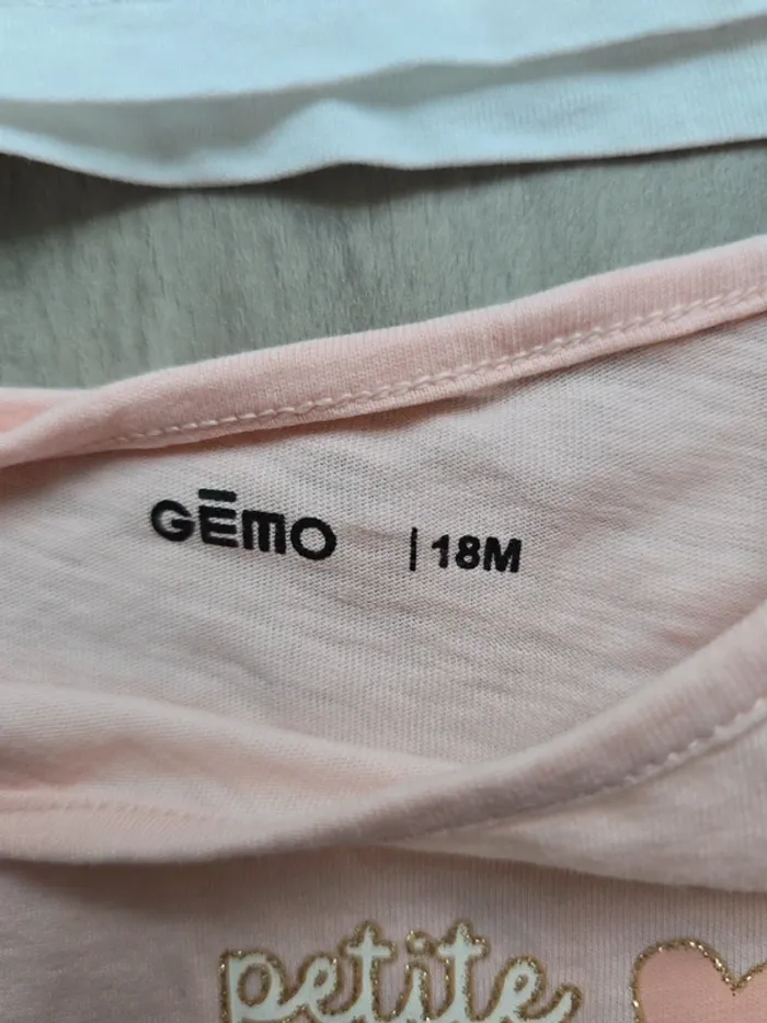 Lot de 2 Tshirt manche longue gemo - photo numéro 7