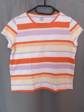 T-shirt Rayé Kiabi Taille 12 Ans (144-155 cm) 🌈