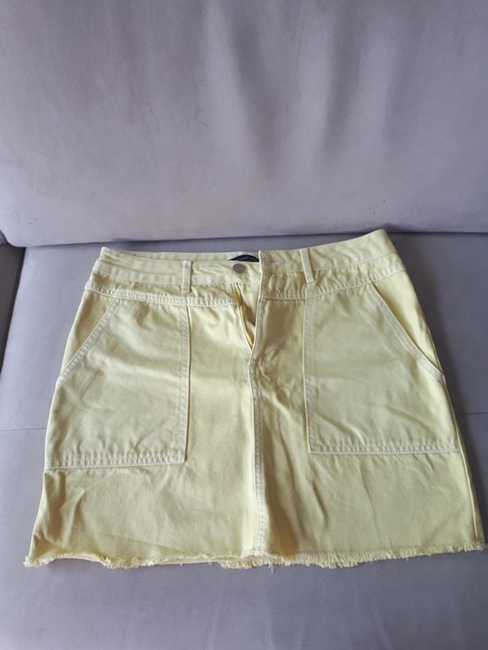 Jupe courte en jeans