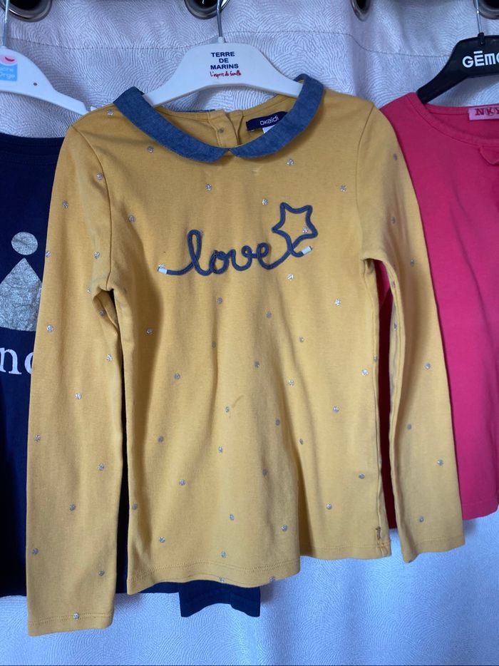Lot fille t-shirt ml sous pull 8 ans plusieurs marques - photo numéro 3