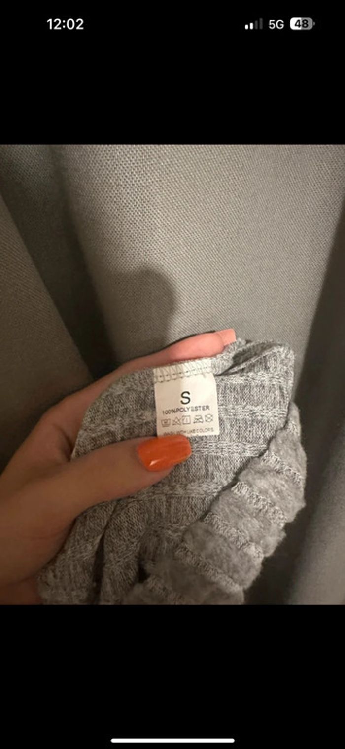 Robe pull gris S - photo numéro 4