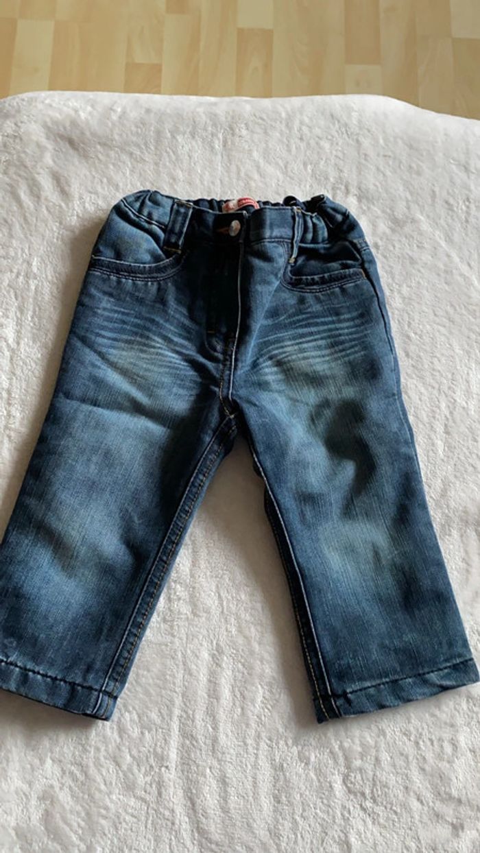 Ensemble jeans - t-shirt longue manche - gilet - photo numéro 4